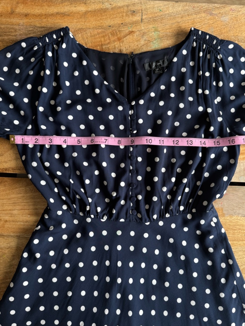 Petite Summer Polka Dot Mini Dress V-Neck Lightweight, J.Crew - Picture 8 of 11